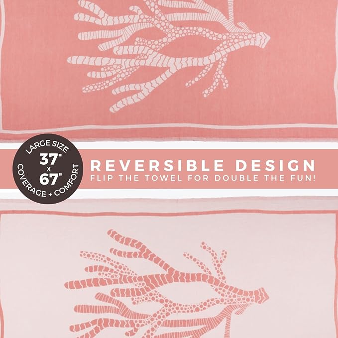FESHKA Sand Proof Turkish Beach Towel – Oversized, Quick Dry & Lightweight - Image 5