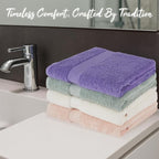 BolBom Towels 4 Pack Medium Bath Towel Set, 27“X54” Inches, 500 GSM 100% Ring - Image 7