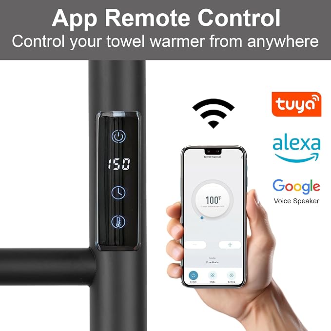 Electric Towel Rack with Voice Control - Image 2