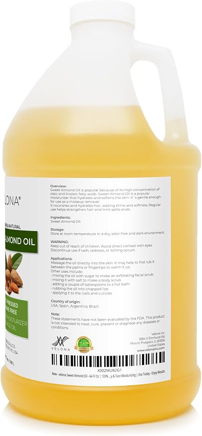 velona Sweet Almond Oil - Image 3