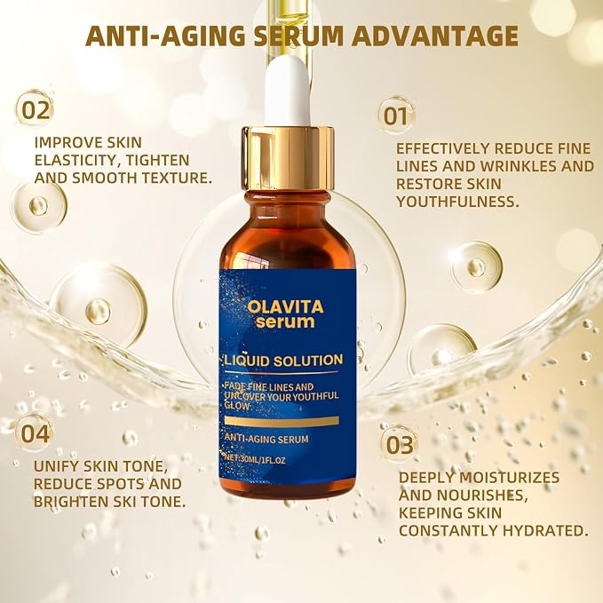 Olavita Serum, Olavita Liquid Solution Anti Aging Serum, Vitamin C & E Serum - Image 5