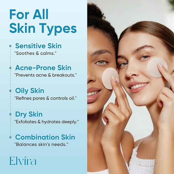 Elvira Glycolic Acid Exfoliating Facial Pads - Image 7