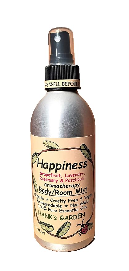 HAPPINESS Aromatherapy Body Room Mist Spray by Hank%27s+Garden