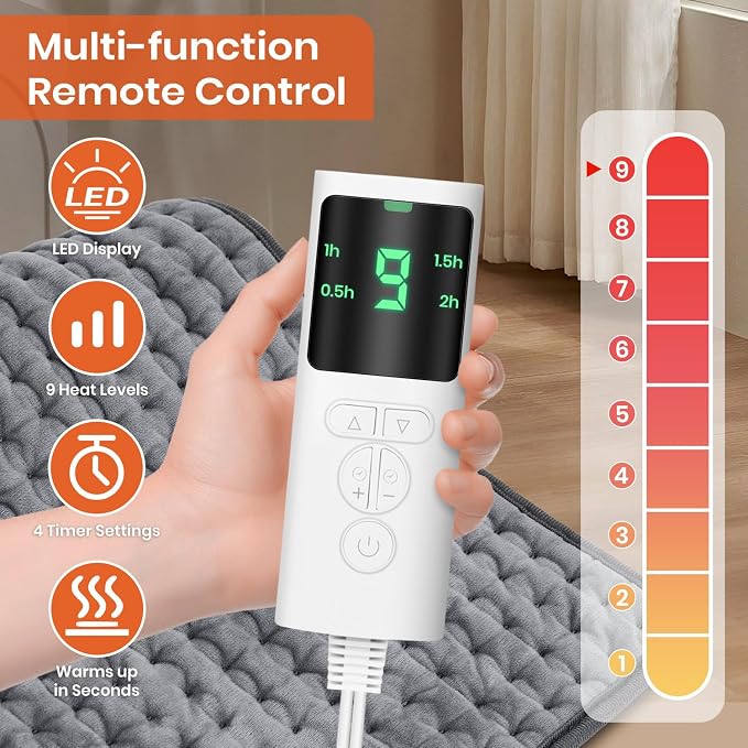 Heating Pad for Back Pain Relief, Heating Pads for Period Cramps - Image 2