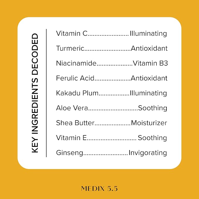 Medix 5.5 Vitamin C Cream Body Lotion & Face Moisturizer | Anti Aging Vitamin C - Image 4