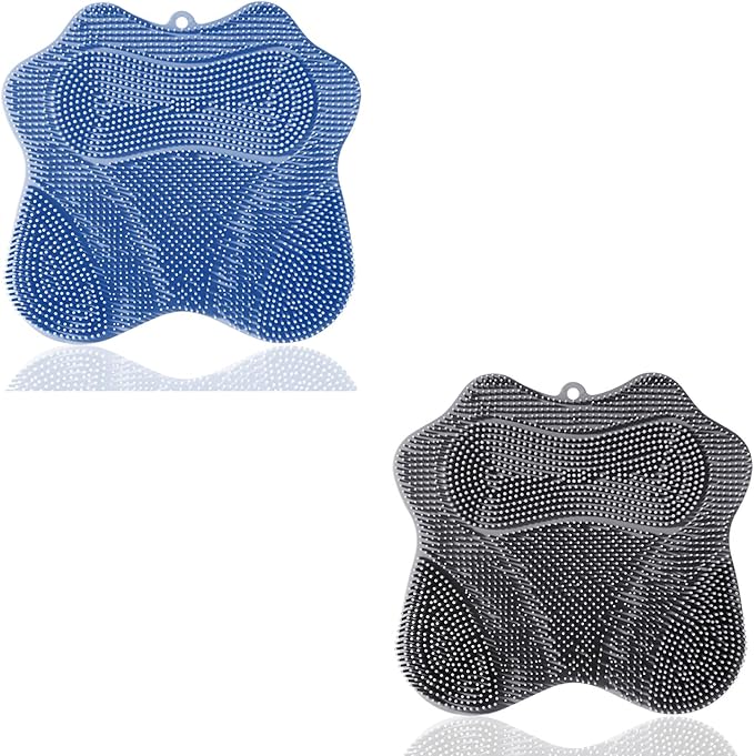 Shower Foot Scrubber, Shower Foot and Back Scrubber by EASKITE