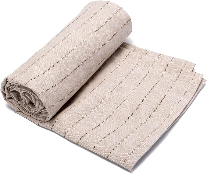 Linen Striped Bath Towel 30x53 - Image 3