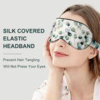 OLESILK 100% Natural Mulberry Silk Sleep Eye Mask Block Out Light, Fashion - Image 3