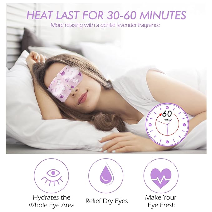 Jekeno Steam Eye Mask, 16 Packs Eye Masks - Image 2