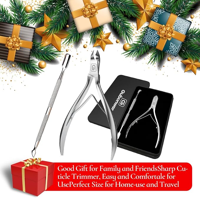 Cuticle Trimmer 3/4 Jaw Extremely Sharp Cuticle Nippers Scissors Stainless - Image 7