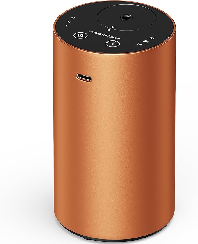 Waterless Essential Oil Diffuser, Rechargeable Scent Diffusers by AMAZINGFLOWER