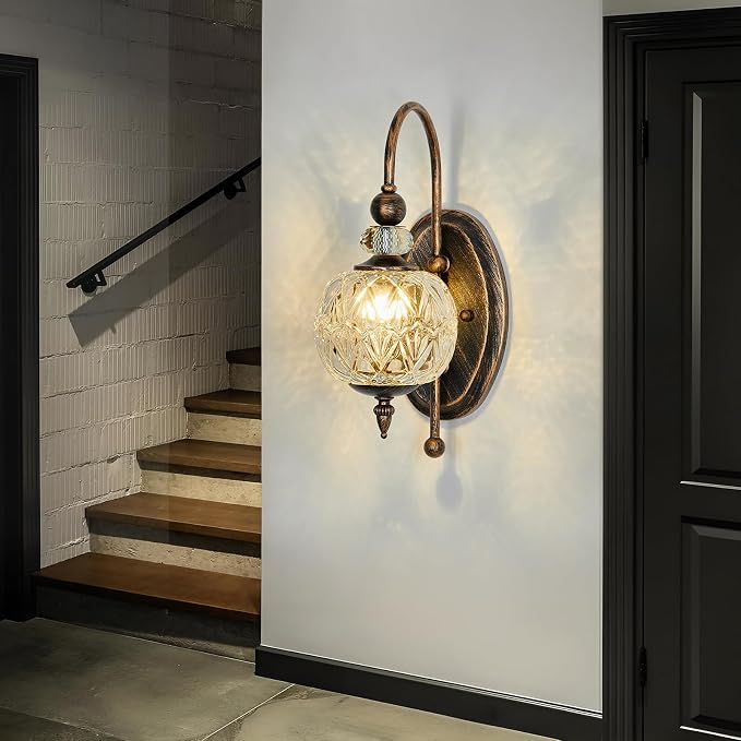 Piepooye Vintage Bronze Wall Sconce - Image 7