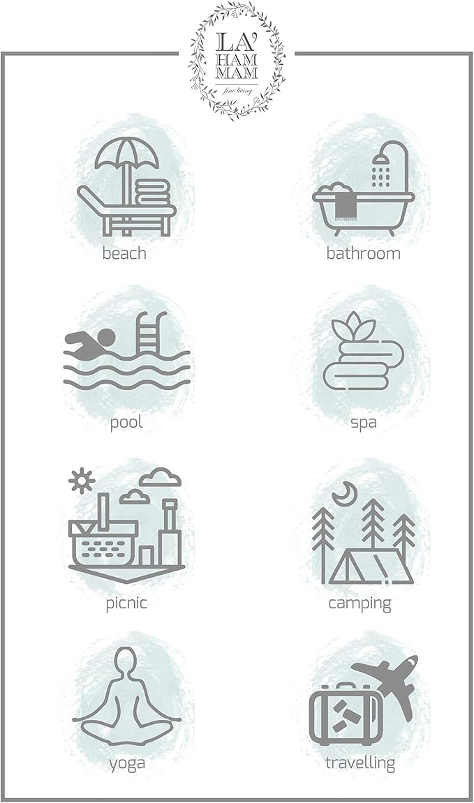 Beach Towel | Cotton Beach Towels, Sand Free, Highly Absorbent, Quick Dry - Image 6
