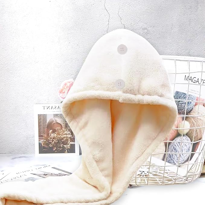 Microfiber Hair Drying Towel Wrap - Image 2