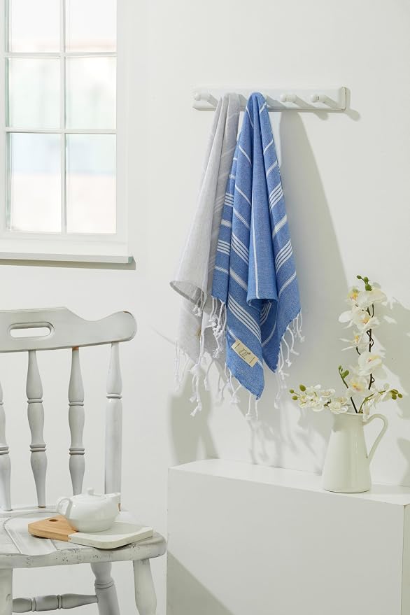 Hand Towels - Set of 2, Turkish Cotton, Decorative Peshtemal Hand Towels - Image 6
