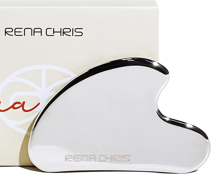 Rena Chris Gua Sha Facial Tools: Stainless Steel Guasha Tool by RenaChris
