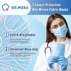 DR.MOXA 1000 Pack Disposable Medical Face Masks Breathable 3 Ply Masks - Image 3