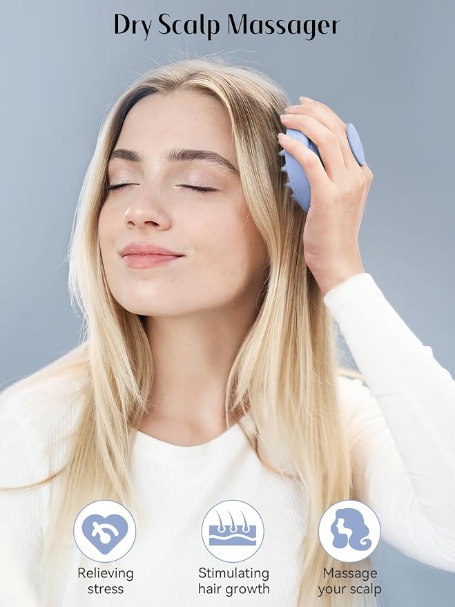HEETA Scalp Massager Hair Growth, Soft Silicone Scalp Scrubber Shampoo Brush - Image 4