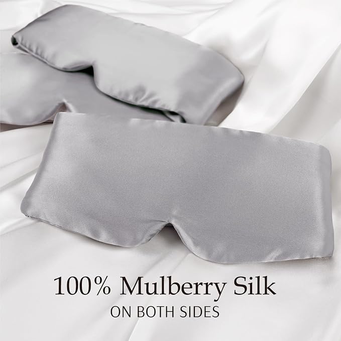 Zenssia 100% Mulberry Silk Sleep Mask Eye Mask - Image 2