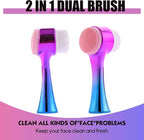 Facial Cleansing Brush 2 in 1Double-Sided Facial Cleaning Brush - Image 2