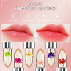 BestLand 3 Pcs/Set Flower Jelly Lipstick Set Temperature Change Moisturizer - Image 7