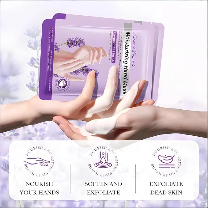 Chicwe 6 Pairs of Hand Masks Moisturizing Glove, Hydrating Hand Masks - Image 4
