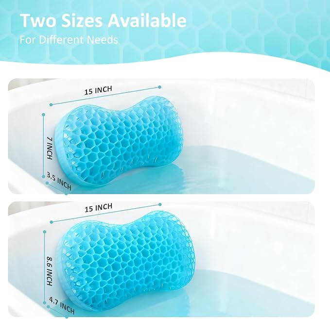 Sunlit Bath Jello Gel Bath Pillows, Lumbar Pillow - Image 5