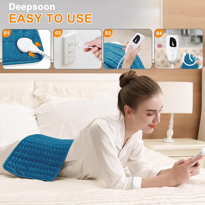 Deepsoon Heating Pad, Electric Heating Pads - Image 3