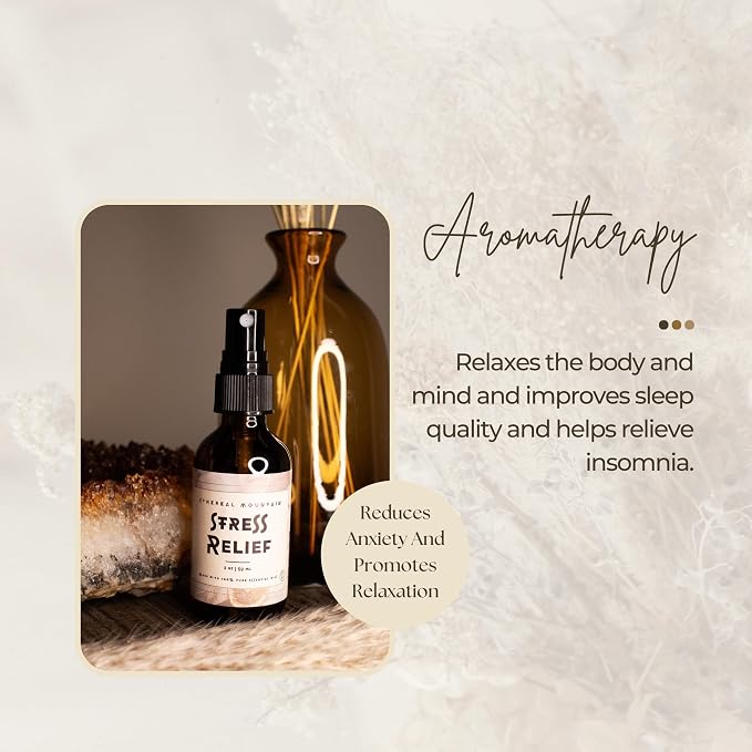 Stress Relief Pillow Spray, Lavander & Chamomile 100% Natural 2.0 Oz. Spray - Image 7