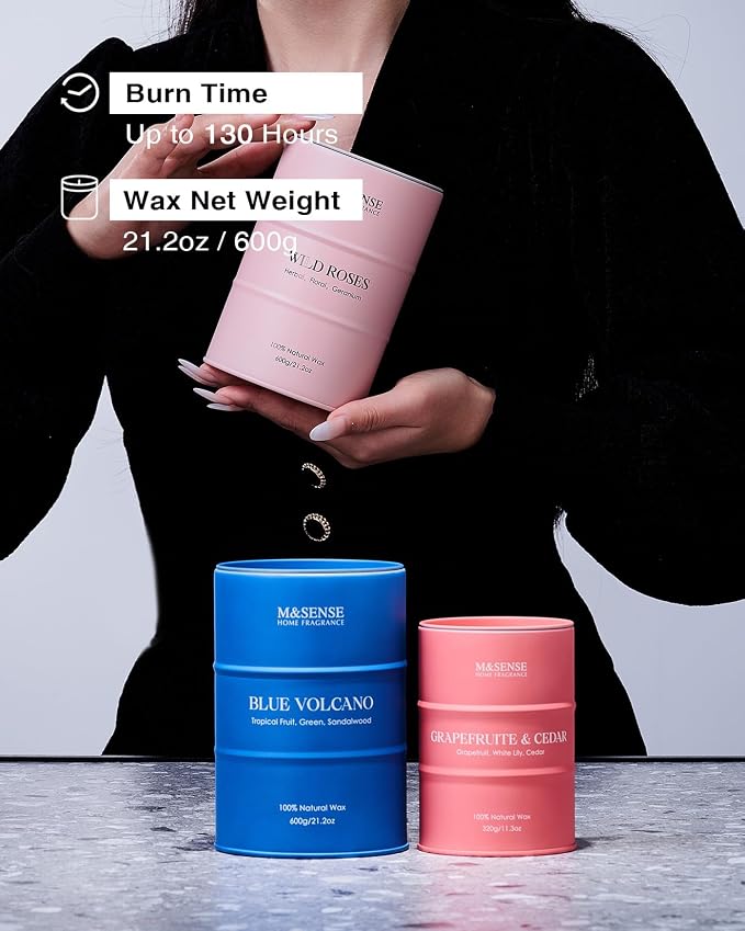 M&SENSE Lilac Blossom Soy Candles - Image 6