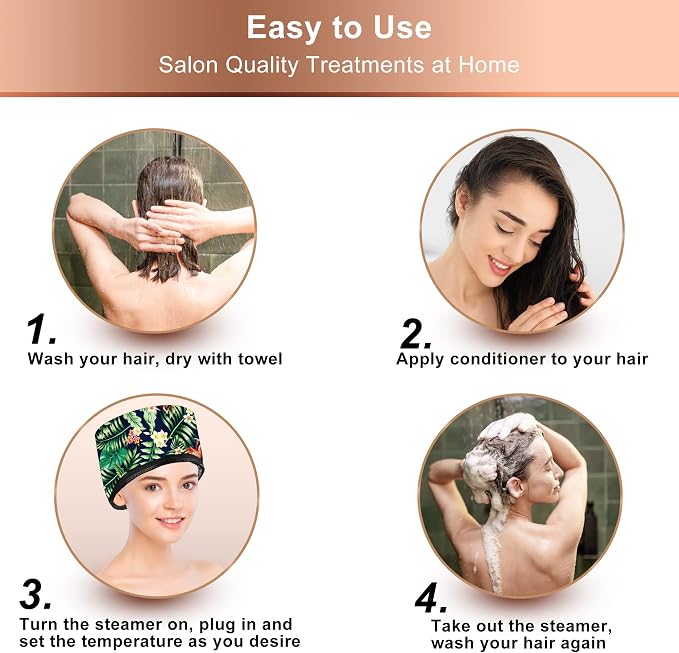 Heat Cap for Deep Conditioning, Ingeware Thermal Cap for Hair Steamer Cap for - Image 3