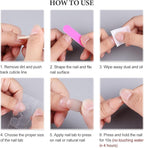 SUTOKAKA 20Pcs Press On Nail Tools Kit, Disposable 4-in-1 Nail Prep Application - Image 6