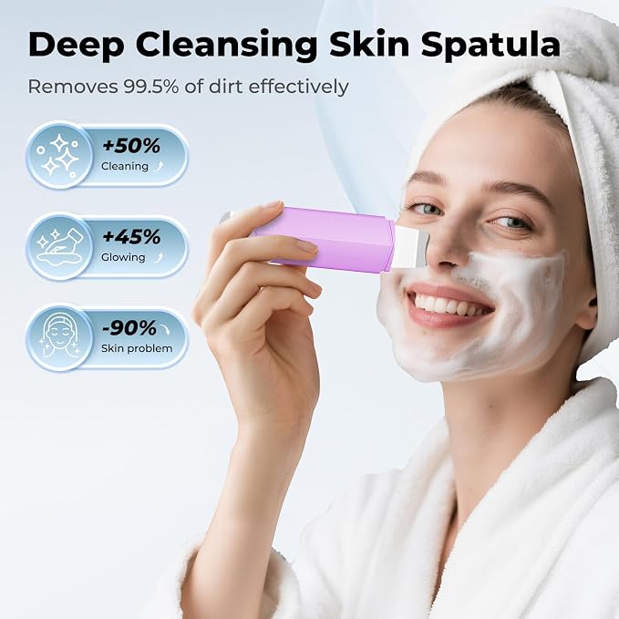 Blackhead Remover Tool Face Scrubber: PETYDOOT Double-Headed Face Spatula Skin - Image 2