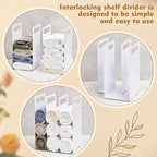 LEIFIDE Set of 2 Interlocking Towel Organizer Metal Bathroom Towel Storage Rack - Image 4