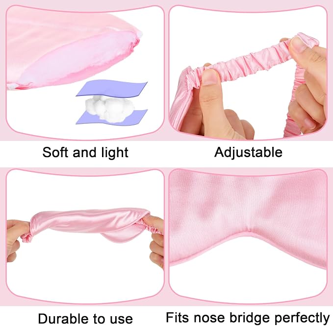 Newcotte 50 Pcs Silk Sleep Eye Mask - Image 5