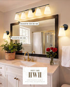 Bathroom Wall Sconces, HWH 5-Light Wall Mount Lighting Fixtures - Image 7