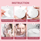 100 Count Compressed Facial Sponges 100% Natural Cellulose Eco-Friendly Makeup - Image 7