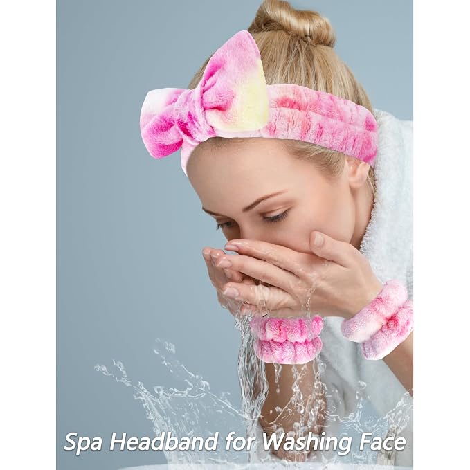 VELSCRUN Spa Headband, Makeup Face Wash Skincare Headbands, Stuff - Image 2