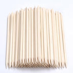 100Pcs Orange Wood Sticks for Nails, HOOMBOOM Double Sided Cuticle Pusher - Image 3