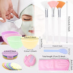 39 Pcs Esthetician Facial Supplies Set: 4 Silicone Facial Bowls, 4 Facial - Image 2