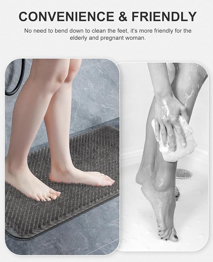 OTHWAY Non Slip Grassy Bathtub Mat : 27.5X15.7 inches Sturdy But Soft Bath - Image 5