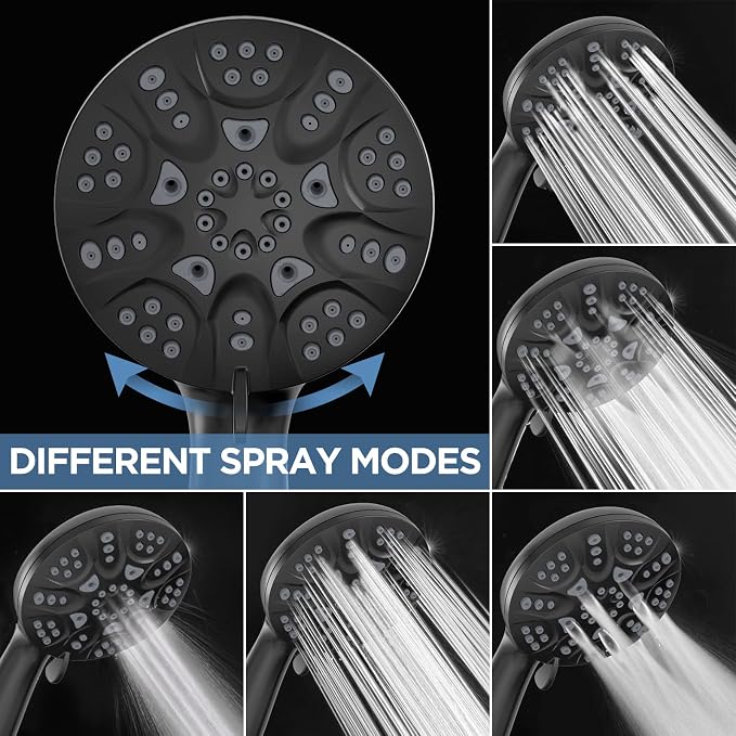 6-Mode High Pressure Handheld Shower Head Set, Consumer Reports Recommended - Image 4