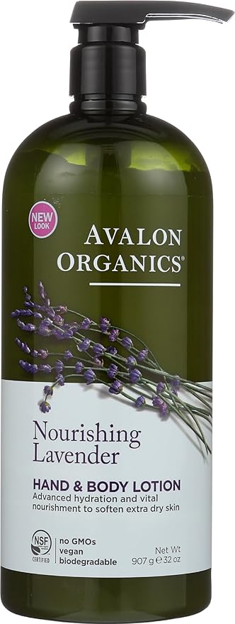 Avalon Organics Hand & Body Lotion, Nourishing Lavender, 32 Oz by Avalon