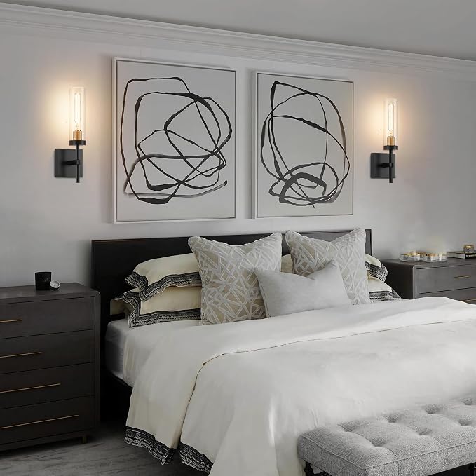 Wireless Wall Sconces with Remote Control, Battery Operated Wall Sconce Set of 2 - Image 8