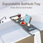 Bamboo Bathtub Tray Caddy - Image 3