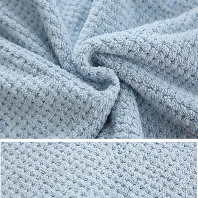 M-bestl 2 Pack Absorbent Microfiber Hair Towel Wrap, Anti-frizz Hair Drying - Image 5