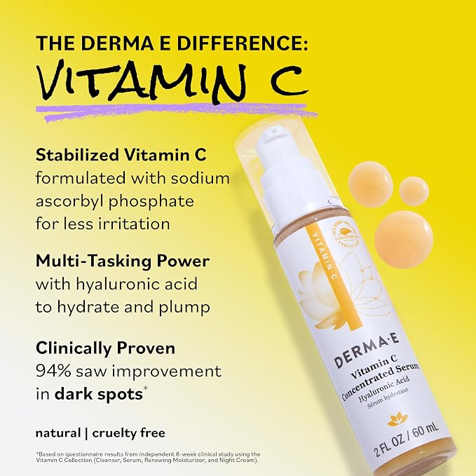 DERMA E Vitamin C Concentrated Serum, 2 Oz, - Image 6