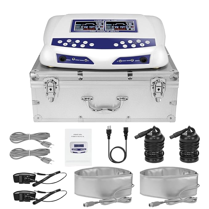 Veicomtech Dual Ionic Foot Bath Detox Machine, 2 in 1 Foot Detox Machine by Veicomtech