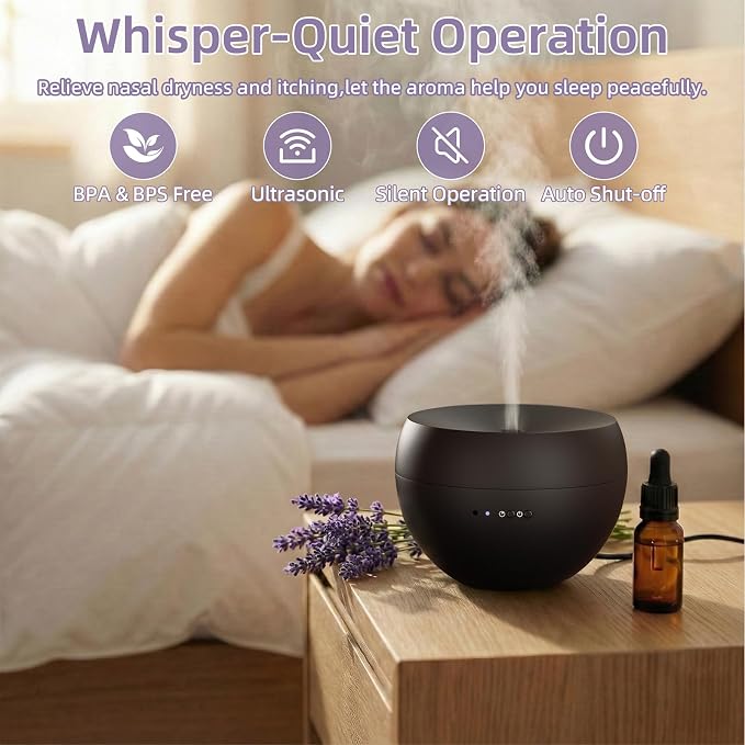 Essential Oil Diffuser, Small Ultrasonic Aromatherapy Diffuser - Image 2