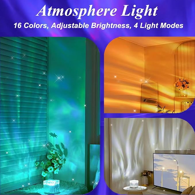 Northern Lights Projector Touch, 16 Colors Changing Light Dimmable Mood Lighting - Image 6